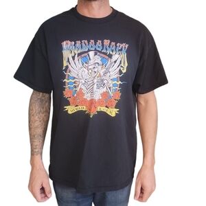 Vintage Voodoo Rock Graphic Grunge Y2K Mens Tshirt‎ Large